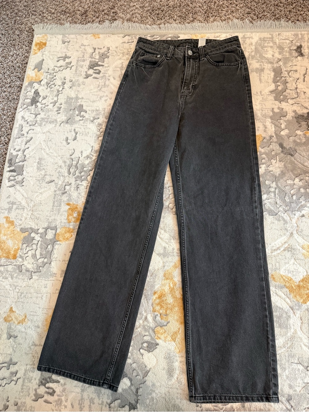H&M Women's Black Wide-Leg Jeans